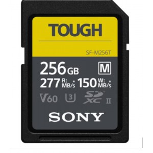 索尼（SONY）256GB SD存储卡 SF-M256T/T1 M系列TOUGH三防规格 U3 V60读速高达277MB/s UHS-II 相机内存卡